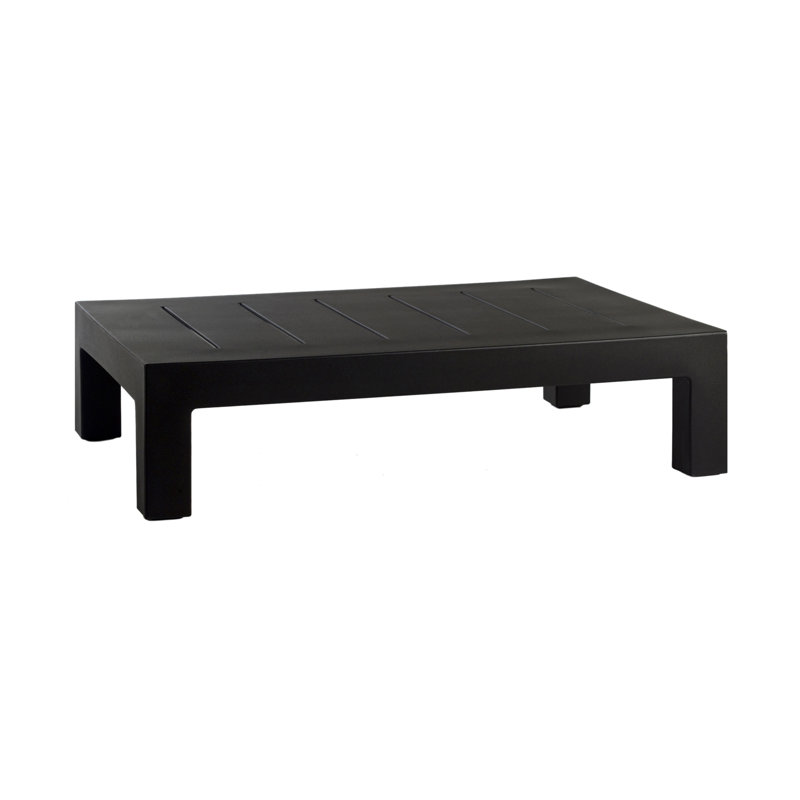 Jut Plastic/Resin Coffee Table, Black