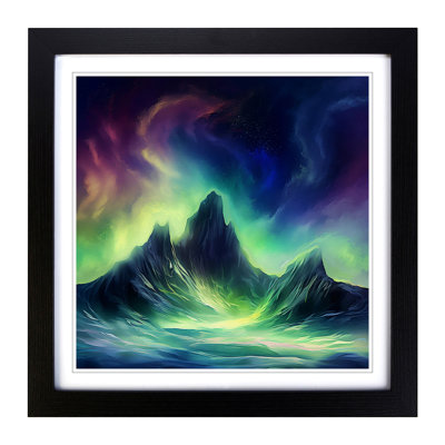Northern Lights Digital Art No.3 - Framed Print