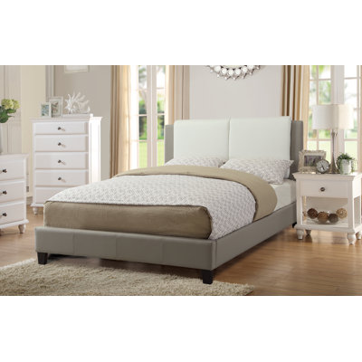 Barina Vegan Leather Platform Bed