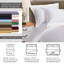Ensemble de housse de couette standard en coton à densité de tissage 535 fils avec taies décoratives-79730951-79730955