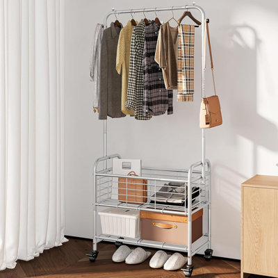Panier à linge avec roulettes
