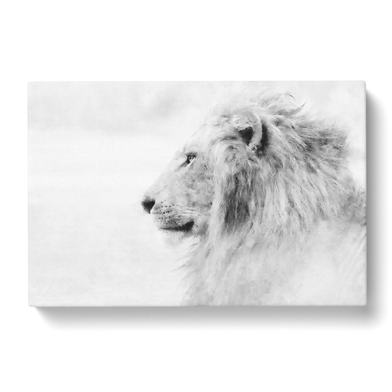 A Lion Painting - Wrapped Canvas, 35cm H x 50cm W x 3cm D