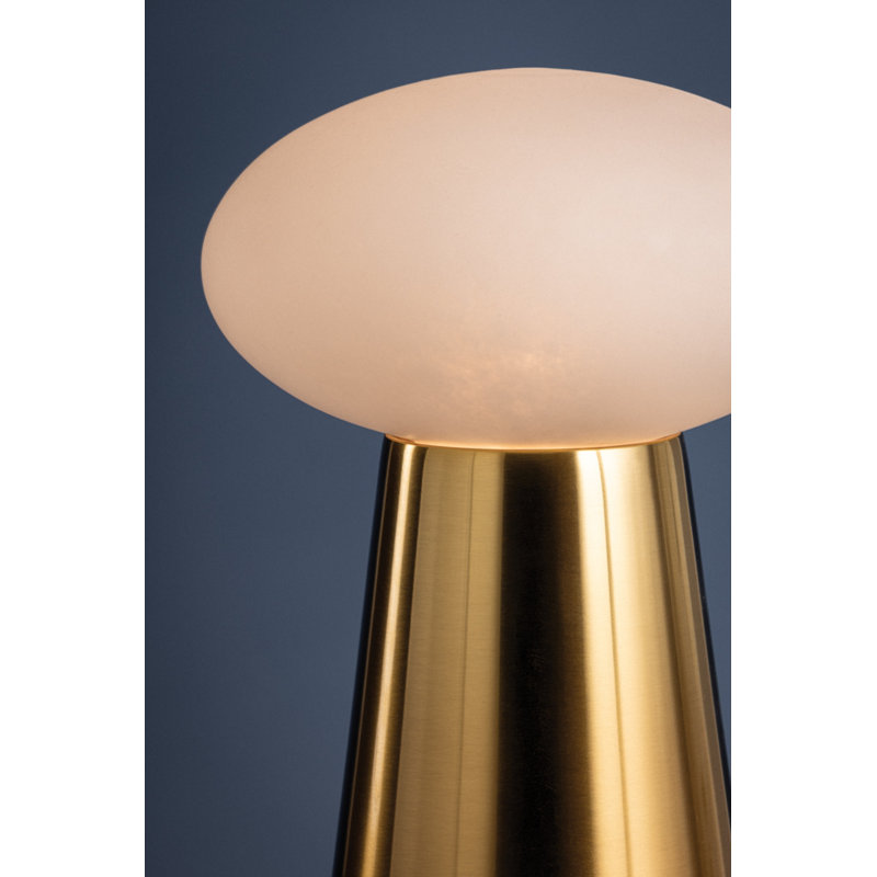 Cashel Rechargeable Table Lamp in Aged Brass