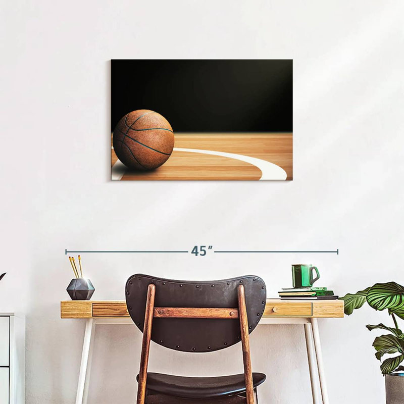  «Basketball Court Ball, H 20 po x l 30 po