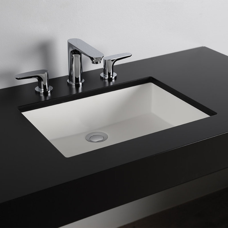 Flou Widespread Bathroom Faucet with Drain Assembly, Polished Chrome