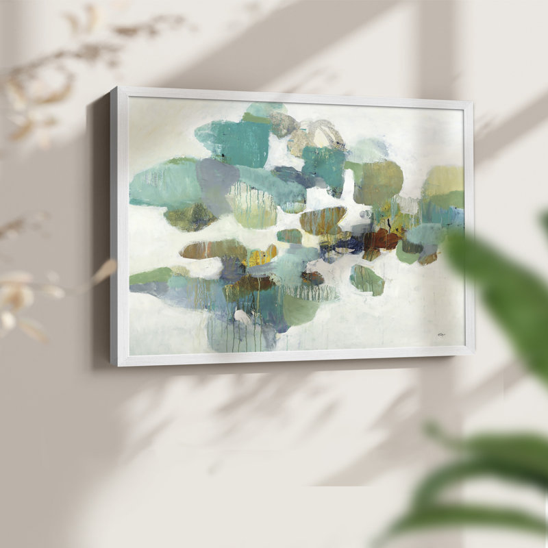 Stepping Stones - Impression encadrée - Restickable, H 11 po x l 14 po, Blanc