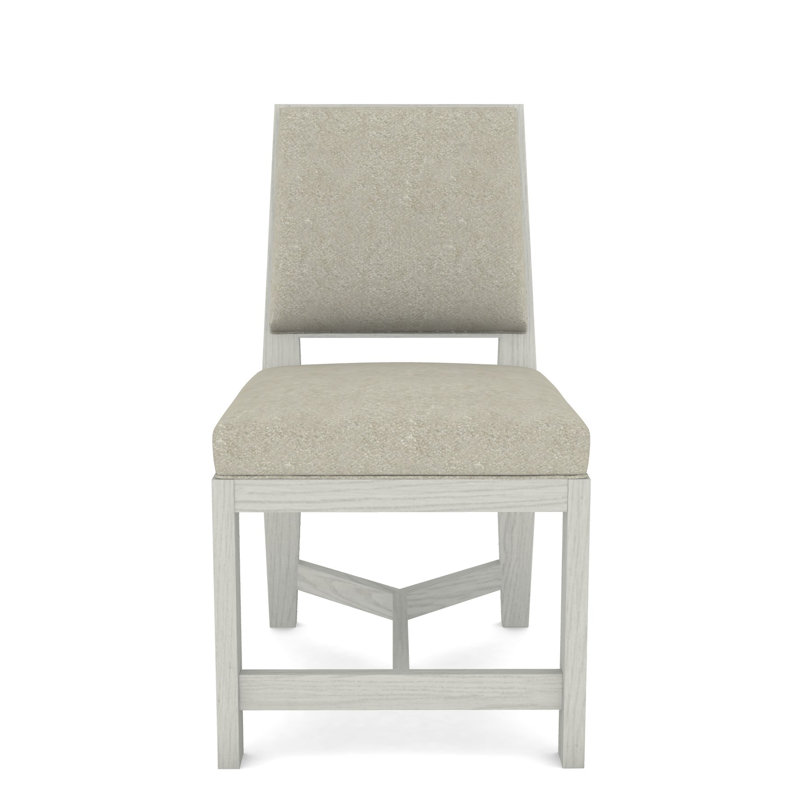 Thom Filicia Home Upholstered Back Side Chair, Ian Smoke, Casa Blanca