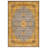 Girvin Yellow Oriental Machine Printed Cotton Polyester Area Rug-1008560726