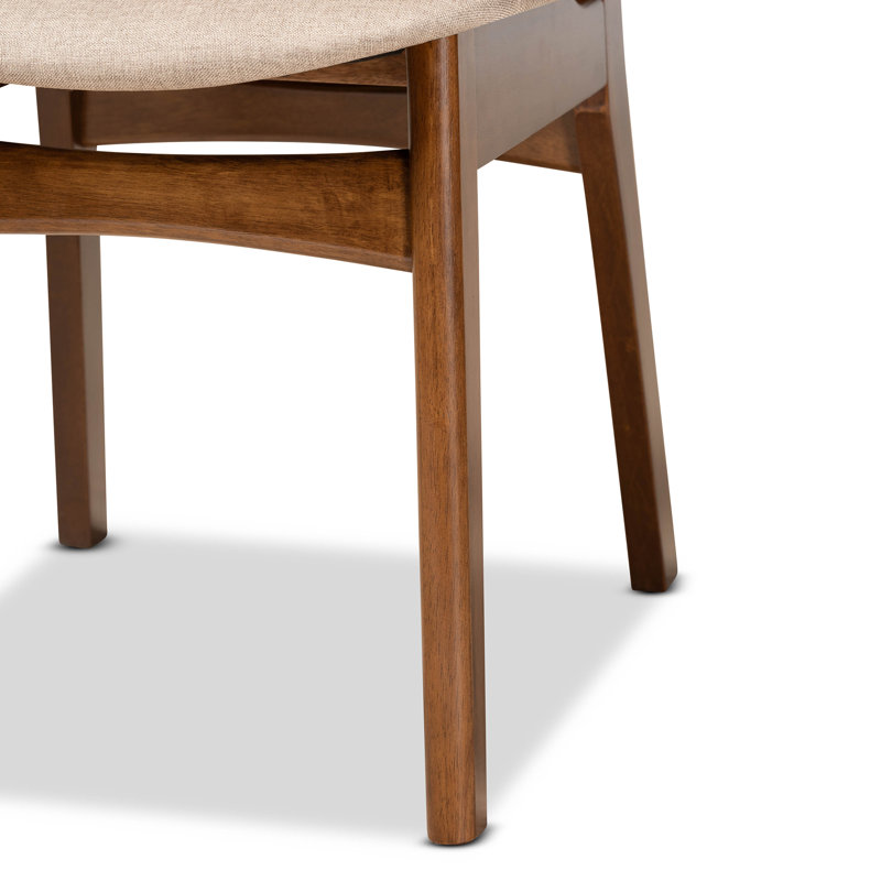 Glormarie Solid Wood Dining Chair, Beige