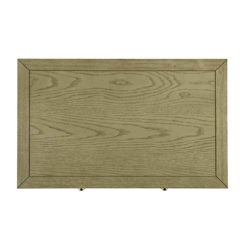 Nora 2-Drawer Wide Nightstand, Light Oak