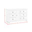 Commode 6 tiroirs blanche Schauer
