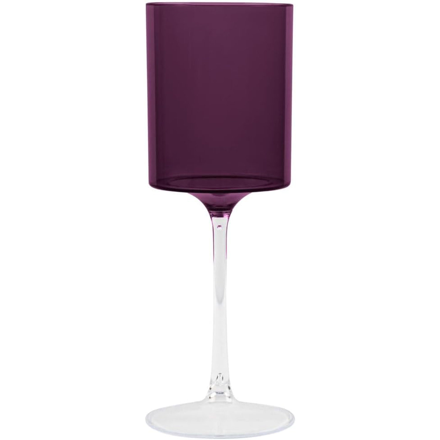 EcoQuality Disposable Plastic Wine Glass for 25 Guests