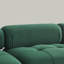 Canapé modulaire modulaire, capitonnage à boutons et bricolage, canapé en L avec repose-pieds réversible, velours vert-69162874