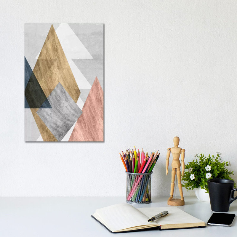 Peaks I by Jennifer Goldberger - Wrapped Canvas Painting, 20.32 cm H x 30.48 cm W