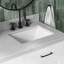 Meuble-lavabo rectangulaire rectangulaire droit décalé à chevrons 36 pouces avec comptoir en quartz blanc Carrara blanc-2060092279-2060092275