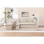 Canapé modulaire spacieux en chenille moderne avec méridienne en forme de L pour le salon
