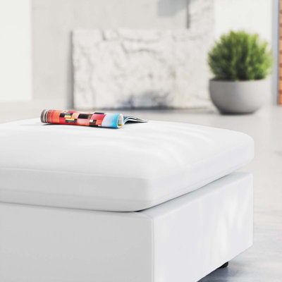 Commix Overstuffed Outdoor Patio Ottoman