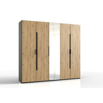Santino 5 Door Manufactured Wood Wardrobe
