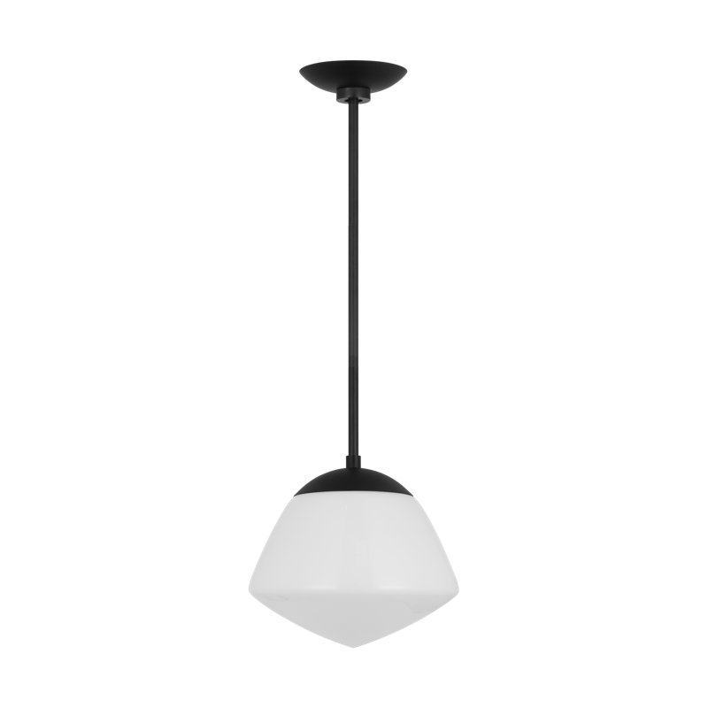 Luminaire suspendu Milne, H 14 po x l 15,5 po x P 15,5 po, Nuit noire