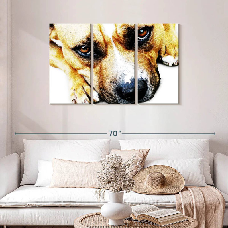 Brampt Bull Terrier Eyes, 28" H x 45" W