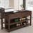47.24" Black Sintered Stone island with solid wood surface-1764344559