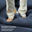Repose-pieds en velours avec siège modulaire Allinson-1009351169