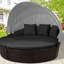 Coussin de lit rond de remplacement imperméable 66 po-678836451