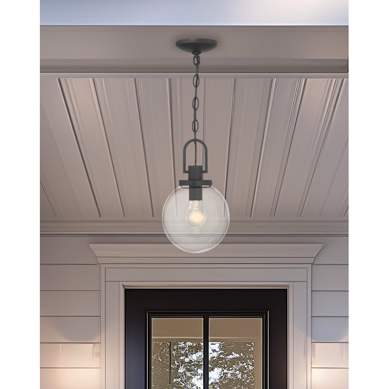 Agnita - 1 Light Outdoor Pendant In Sand Coal Finish