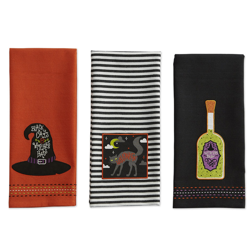 Ensemble de serviettes de thé orné 3 pièces