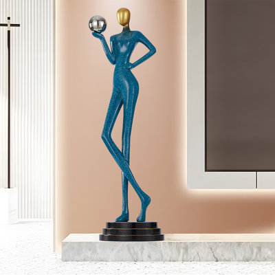 Ornement en résine italien figurine minimaliste italienne