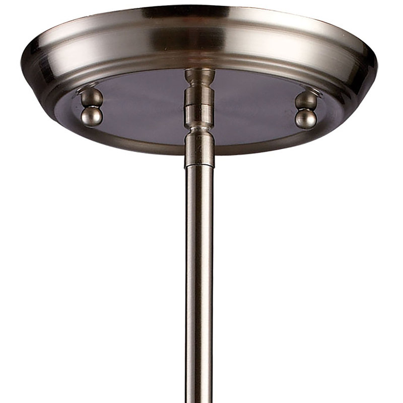 Mini-luminaire suspendu 1 lumière de 5 po Brooksdale - nickel satiné