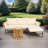 Ensemble modulaire d'extérieur en L avec coussins 78,74 po Anvik