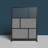 Expanse Modular Wall with Black Frame - 53" x 70" Starter Wall