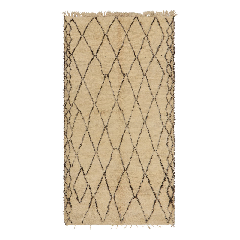 Moroccan One-of-a-Kind 6'8X12'10 Hand Knotted Area Rug