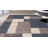 Allyne Geometric Tufted Blue/Cream/Gray Non-Slip Rubberback Area Rug-2117133345