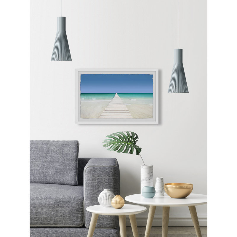 Smell the Ocean Breeze 1 Piece Single Picture Frame Wall Art, 41cm H x 61cm W x 3.81cm D