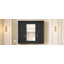 Armoire de salle de bain avec miroir, armoire à pharmacie murale avec 5 tablettes, armoire de rangement avec miroir