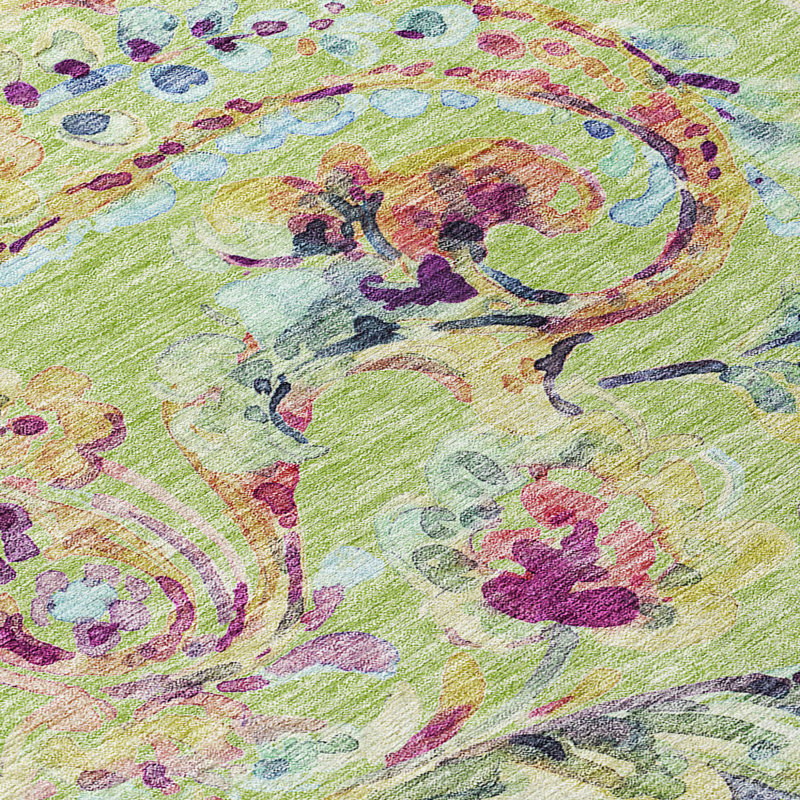 HomeRoots Round Machine Woven Area Rug