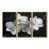 Toile avec cadre flottant or