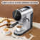 Espresso Machine With Lcd Display, Coffee Maker With Milk Frother Steamer, Cappuccino And Latte Maker,(Silver)