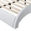 Structure de lit plateforme tapissier avec éclairage DEL, connexion Bluetooth pour contrôler la musique, massage par vibration du dossier, conception en courbe, support à lattes de bois, aucun sommier nécessaire-1021543906