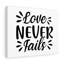 Lover Never Fails - Wrapped Canvas Print-98265954