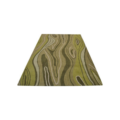 Tapis en laine touffeté à la main Dalvey - Rectangle | Vert | Conception abstraite | Tapis de salon, chambre à coucher