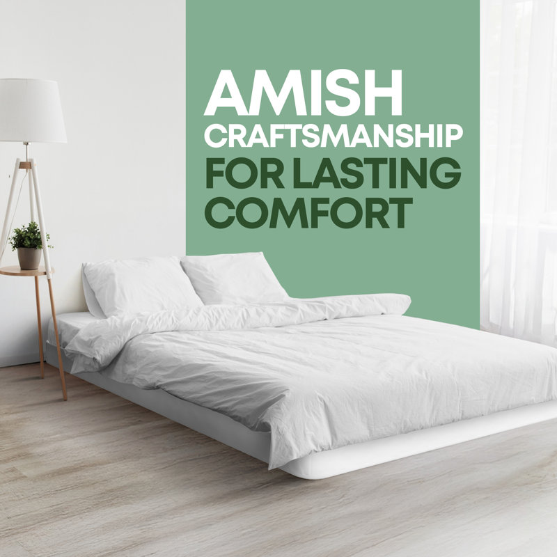 Sommier / base en bois pour support de matelas, facile à assembler, Grand, Profil bas (5 po)