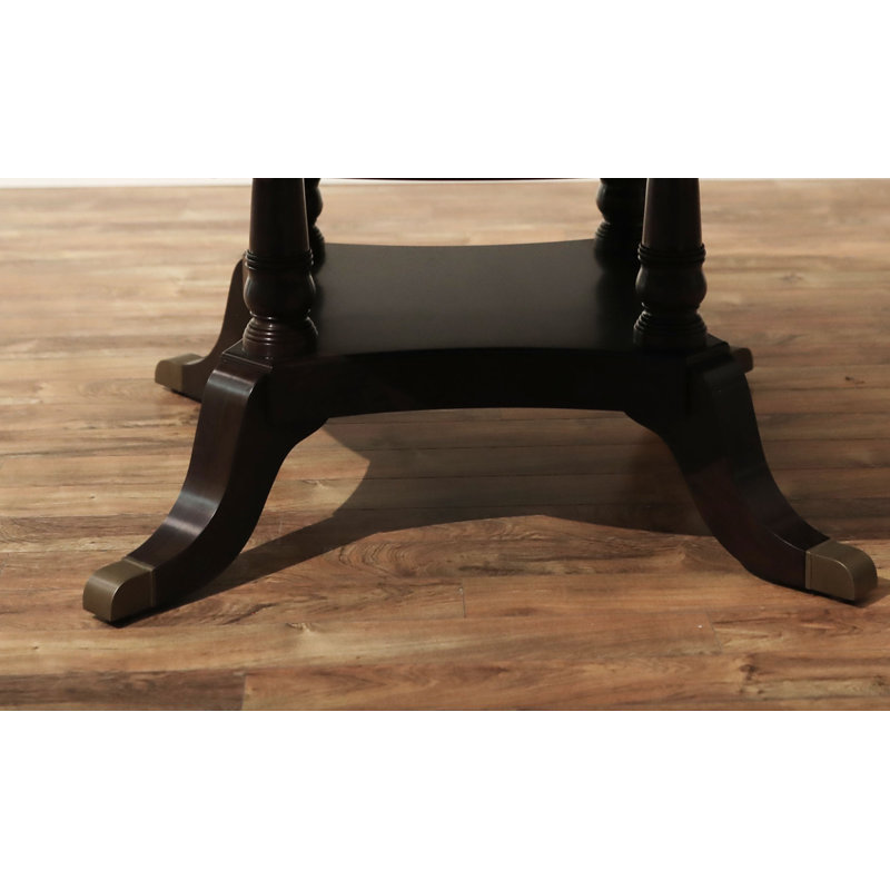 Round Mahogany Wood Dining Table