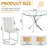 5- Piece Dining Table Set,Glass Top Metal Base Dining Tablewith 4 Faux Leather Dining Chairs-111233767-111233761