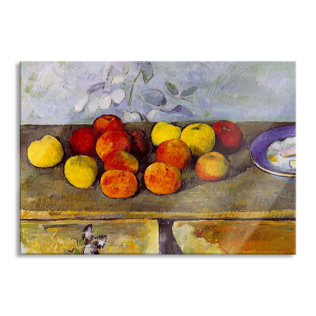 Glasbild Pappeln an der Epte II von Claude Monet