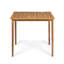 Table de bar d'extérieur rectangulaire en bois d'acacia minimaliste - finition teck (table incluse seulement)-1680049439