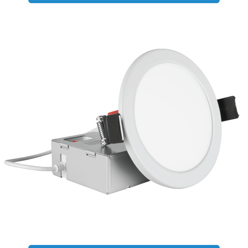 4'' Selectable Color Temperature 10.9 Watt Dimmable Air-Tight IC Rated LED Canless Recessed Lighting Kit