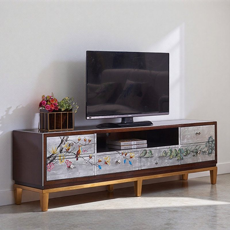 Meuble télé Creative Painted, 21.65"H x 78.74"L x 15.75"W